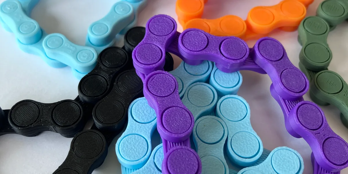 Calm bedside scene with a smooth tactile fidget toy