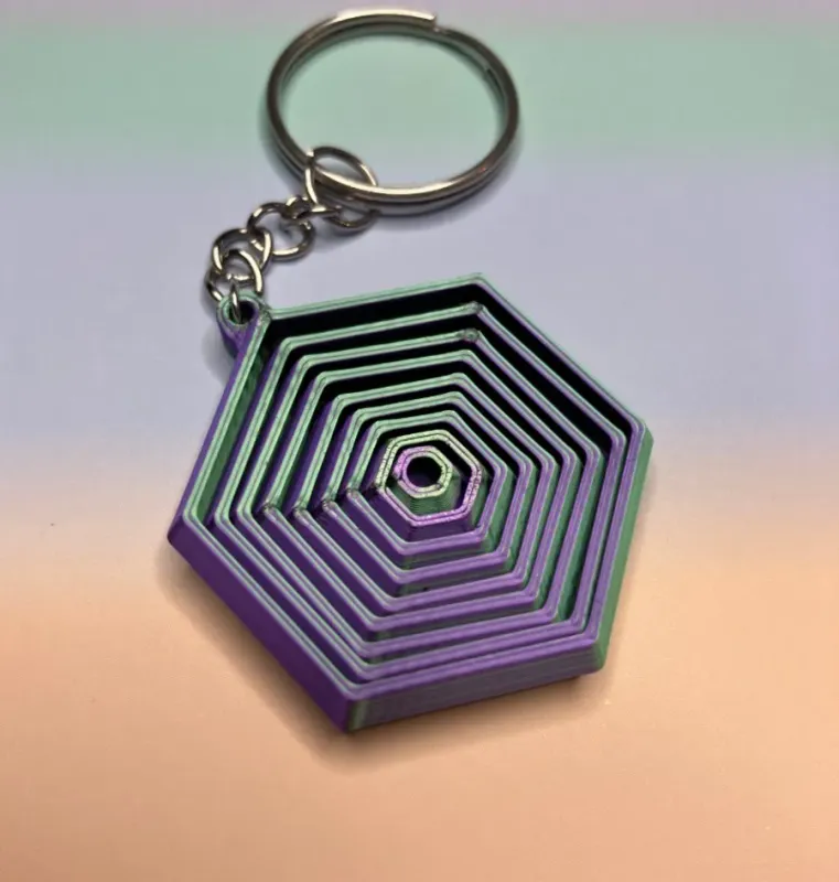 Mini Hexagon Shapeshifter Keyring